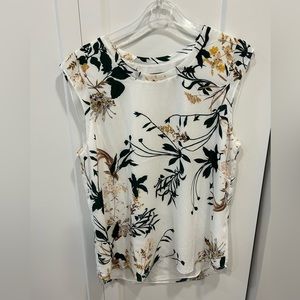 RW&Co Lined Cap Sleeve Blouse